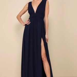 Lulu's Navy Maxi Dress